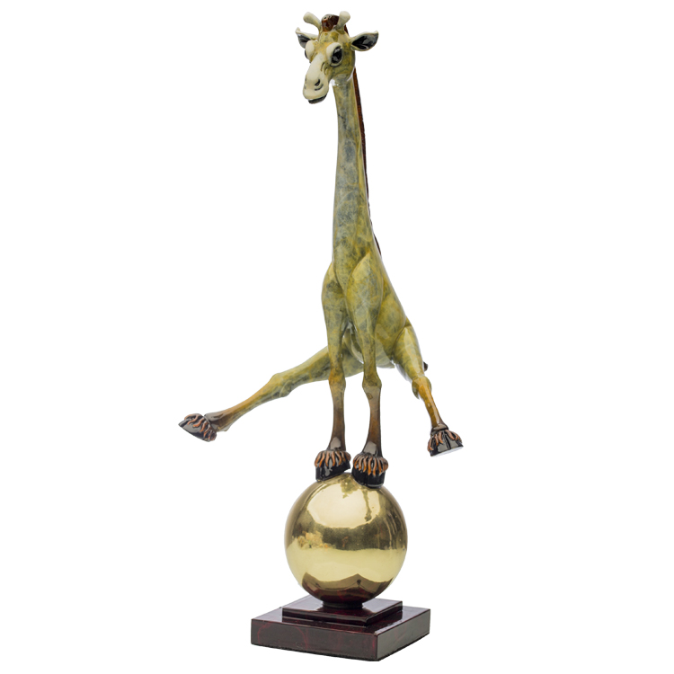 Carlos and Albert Giraffe on Sphere 